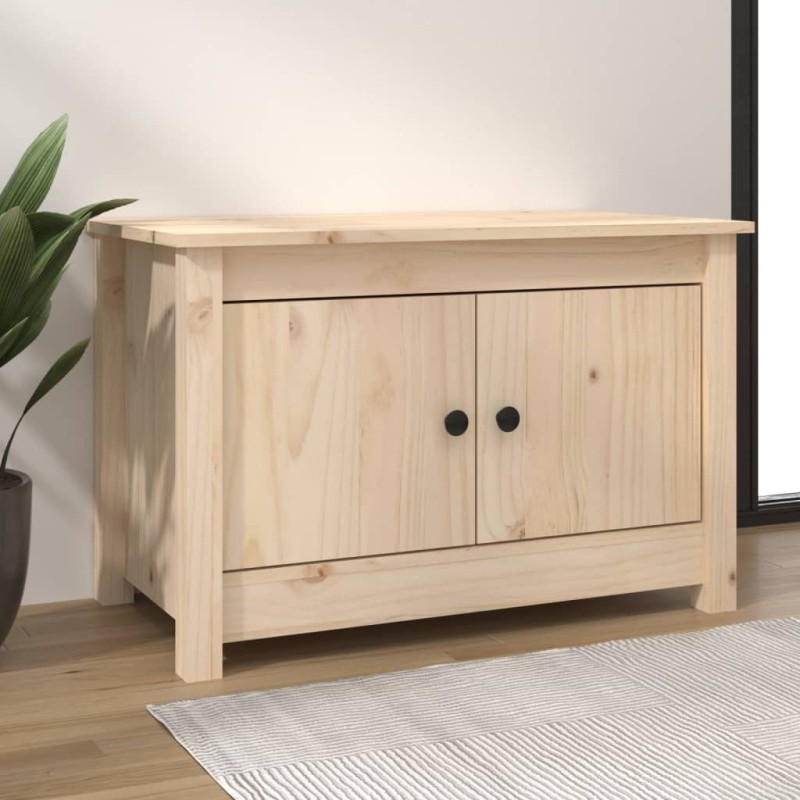 Armoire à chaussures 70x38x45,5 cm Bois de pin massif Armoire à chaussures 70x38x45,5 cm Bois de pin massif
