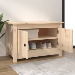 Armoire à chaussures 70x38x45,5 cm Bois de pin massif 