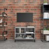 Meuble TV avec pieds en métal Sonoma gris 69,5x30x50 cm 