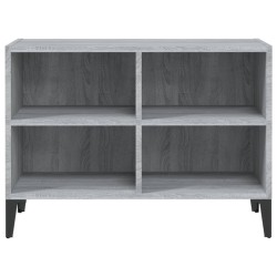 Meuble TV avec pieds en métal Sonoma gris 69,5x30x50 cm 