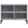 Meuble TV avec pieds en métal Sonoma gris 69,5x30x50 cm 