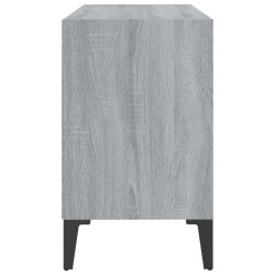 Meuble TV avec pieds en métal Sonoma gris 69,5x30x50 cm 