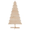 Arbre de Noël en bois pour décoration 150 cm bois massif de pin 