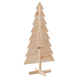 Arbre de Noël en bois pour décoration 150 cm bois massif de pin 