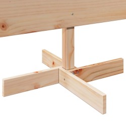 Arbre de Noël en bois pour décoration 150 cm bois massif de pin 