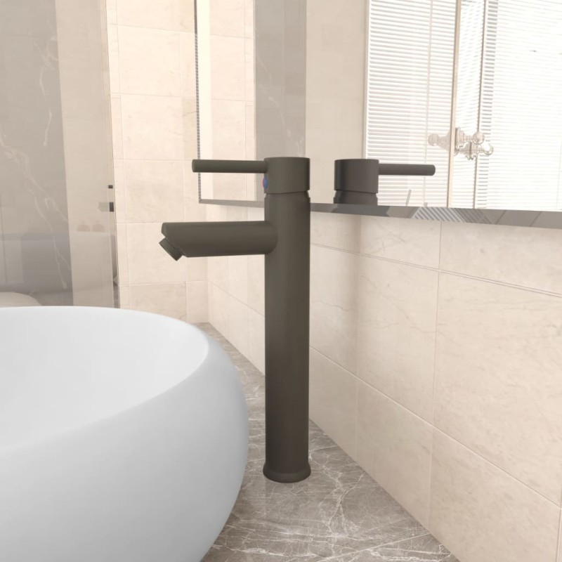 Mitigeur de salle de bain Gris 12x30 cm 