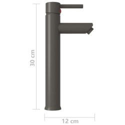 Mitigeur de salle de bain Gris 12x30 cm 
