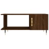 Table basse chêne marron 90x50x40 cm bois d'ingénierie 