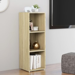Meuble TV chêne sonoma 107x35x37 cm bois d’ingénierie 