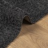 Tapis shaggy PAMPLONA poils longs moderne anthracite 100x200 cm 