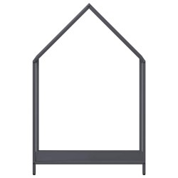 Portant de bois chauffage anthracite 60x25x90 cm 