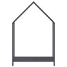 Portant de bois chauffage anthracite 60x25x90 cm 