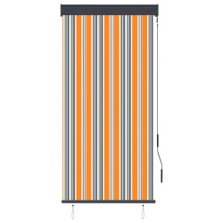 Store roulant d'extérieur 80x250 cm Jaune et bleu 