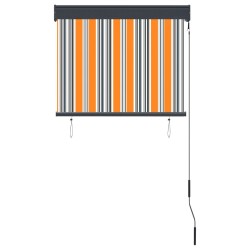 Store roulant d'extérieur 80x250 cm Jaune et bleu 