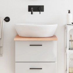 Comptoir de salle de bain marron clair 40x60x2 cm bois traité 