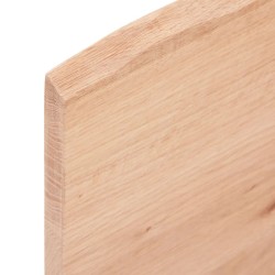 Comptoir de salle de bain marron clair 40x60x2 cm bois traité 