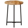 Table basse 35x35x45 cm bois de manguier solide et fer 