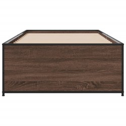 Cadre de lit sans matelas chêne marron 90x190 cm 