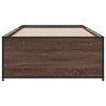 Cadre de lit sans matelas chêne marron 90x190 cm 