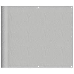 Écran de balcon gris clair 90x800 cm 100% polyester oxford 