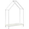 Portant de bois chauffage blanc 60x25x90 cm 