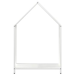 Portant de bois chauffage blanc 60x25x90 cm 