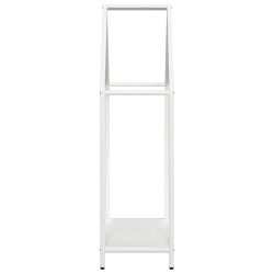 Portant de bois chauffage blanc 60x25x90 cm 
