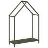 Portant de bois chauffage vert olive 60x25x90 cm 