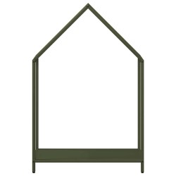Portant de bois chauffage vert olive 60x25x90 cm 