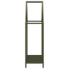 Portant de bois chauffage vert olive 60x25x90 cm 