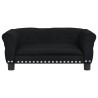 Lit pour chien noir 70x45x30 cm velours 