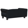 Lit pour chien noir 70x45x30 cm velours 