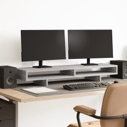 Support de moniteur sonoma gris 100x27x15 cm bois d'ingénierie 