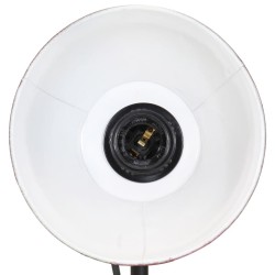 Lampe de bureau 25 W rouge délavé 17x17x50 cm E27 