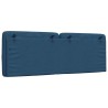 Coussin de tête de lit bleu 120 cm tissu 