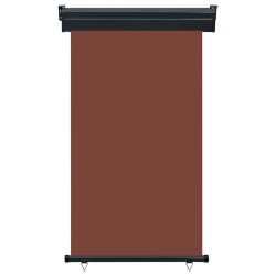 Auvent latéral de balcon 105x250 cm Marron 