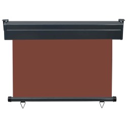 Auvent latéral de balcon 105x250 cm Marron 