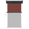 Auvent latéral de balcon 105x250 cm Marron 