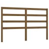 Tête de lit Marron miel 156x4x100 cm Bois massif de pin 