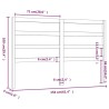 Tête de lit Marron miel 156x4x100 cm Bois massif de pin 