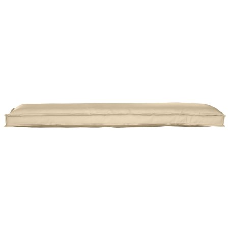 Coussin de Palette pour Banc Beige 150x40x8 cm Tissu Oxford 
