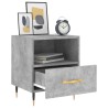 Tables de chevet 2pcs gris béton 40x35x47,5cm bois d’ingénierie 