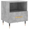 Tables de chevet 2pcs gris béton 40x35x47,5cm bois d’ingénierie 