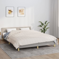 Couverture lestée Crème clair 200x230 cm 9 kg Tissu 