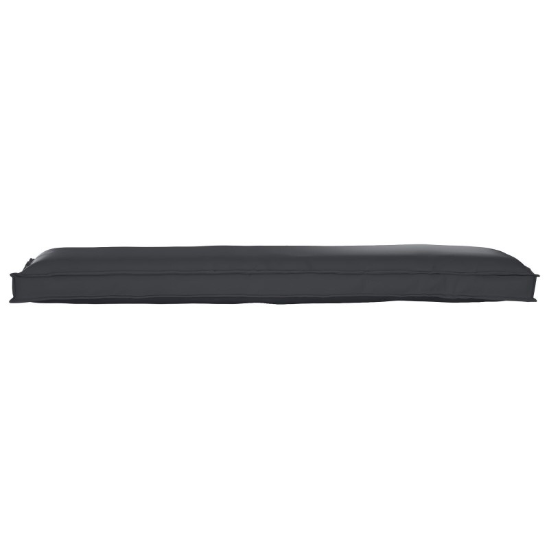 Coussin de palette pour banc Noir 150x40x8 cm Tissu Oxford 