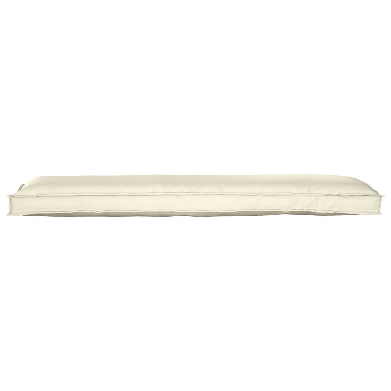 Coussin de Palette pour Banc crème 150x40x8 cm Tissu Oxford 