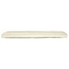 Coussin de Palette pour Banc crème 150x40x8 cm Tissu Oxford 