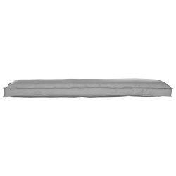 Coussin de palette pour banc Gris 150x40x8 cm Tissu Oxford 