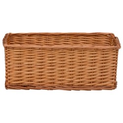Ensemble de paniers gigognes 4 pcs Marron Saule 