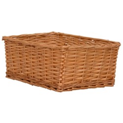 Ensemble de paniers gigognes 4 pcs Marron Saule 
